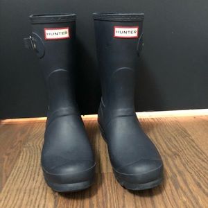 Hunter Size 9 Womens Original Short Rainboots Navy